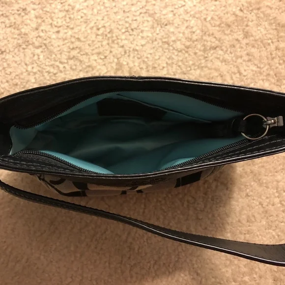 Coach Zoe black/grey satchel - Picture 7 of 8